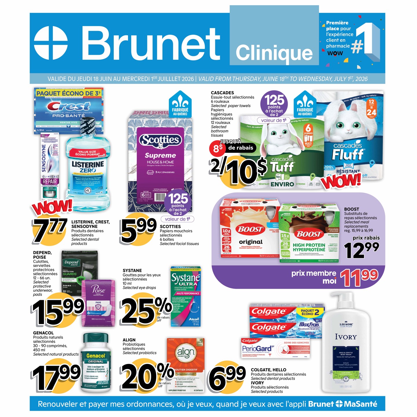 Circulaire Brunet – Clinique Du 18 Juin Au 1 Juillet 2026